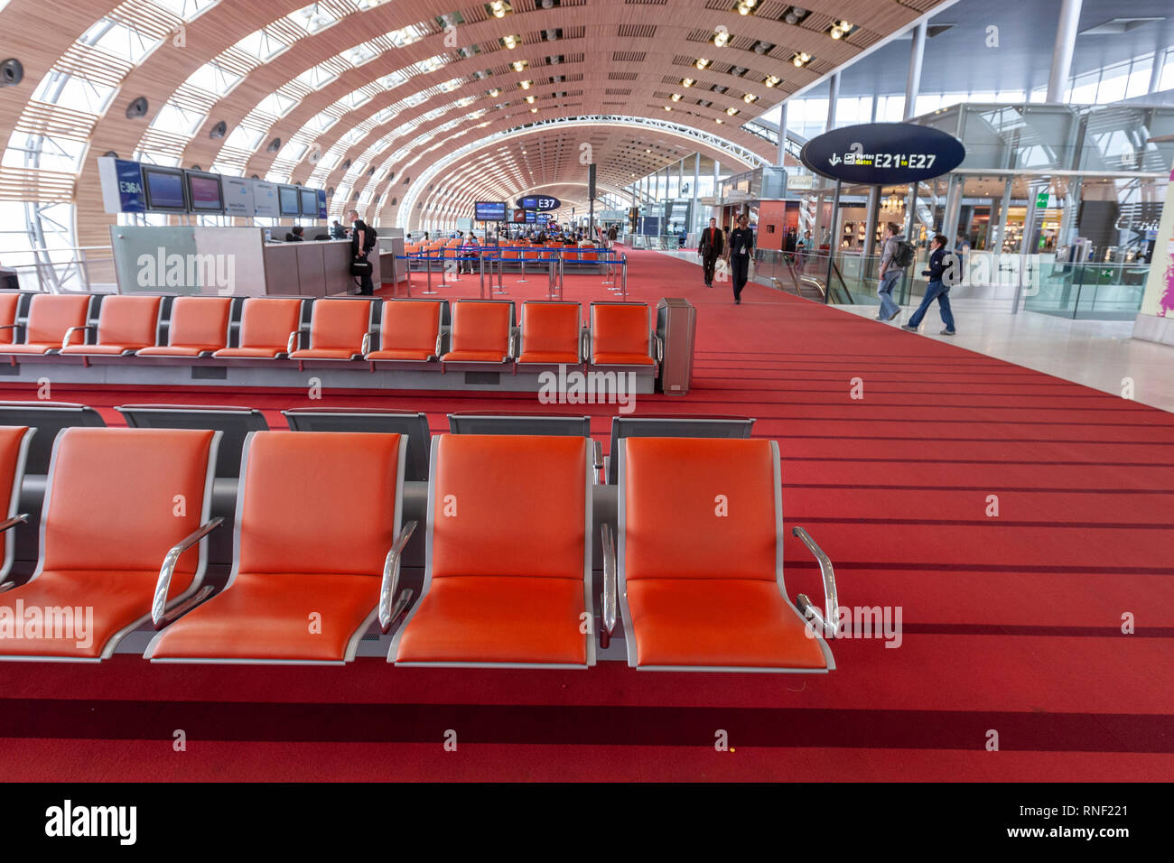Paris Charles de Gaulle airport, Terminal 2E, France. Terminal