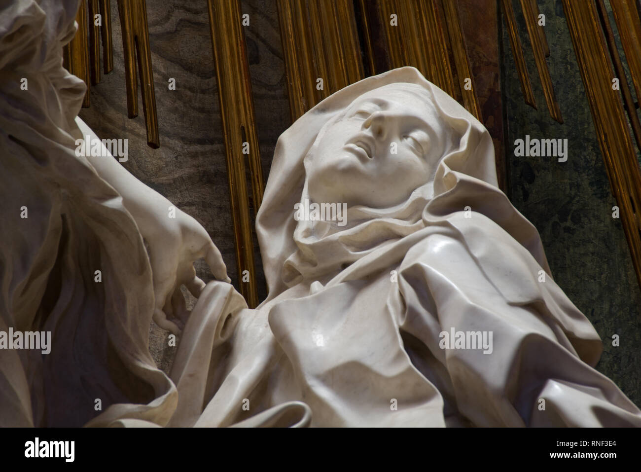 Ecstasy of Saint Teresa by Gian Lorenzo Bernini - detail - Santa Maria ...