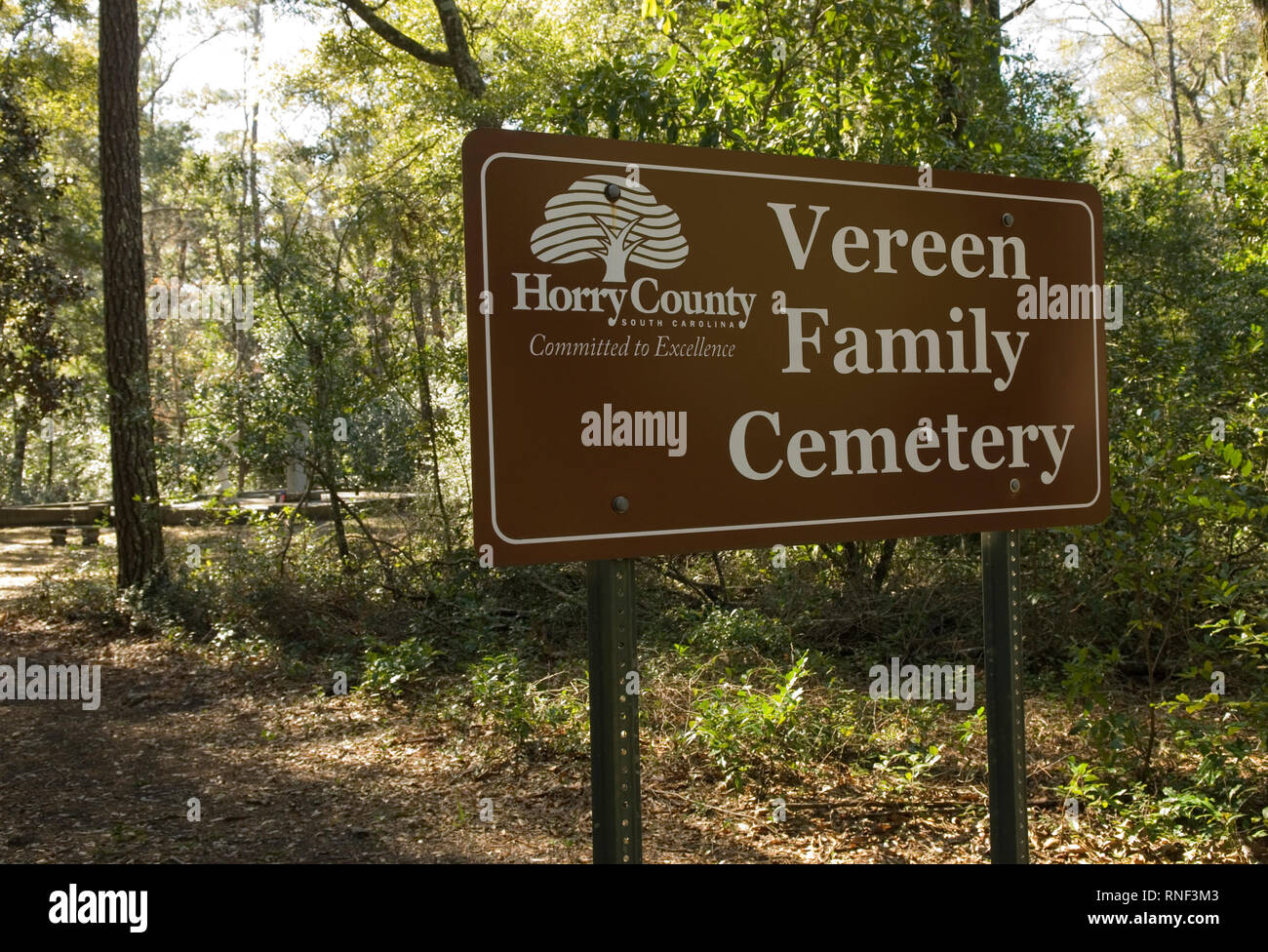 Vereen Memorial Historical Gardens Little River, South Carolina USA. Stock Photo