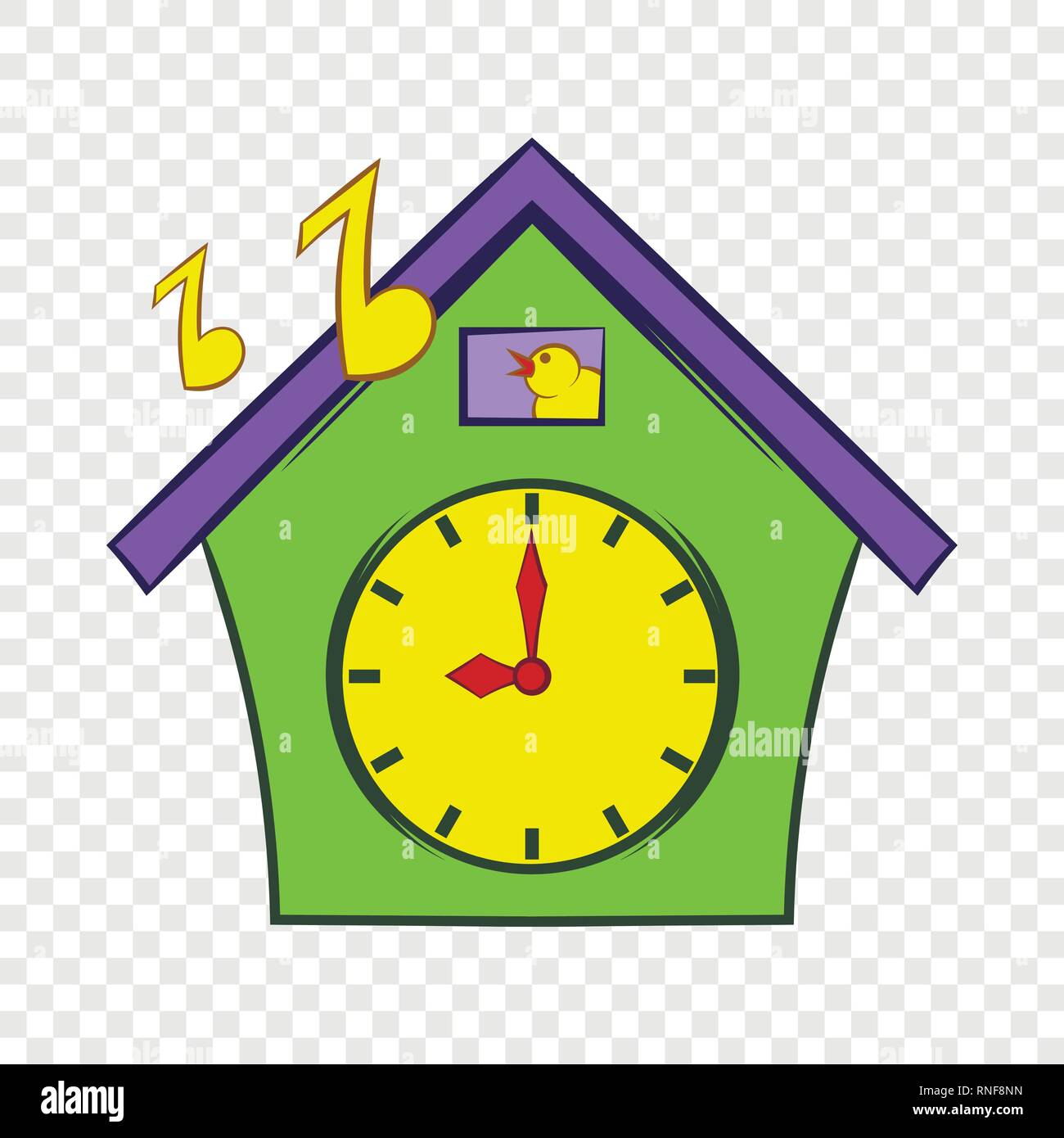 Cuckoo clock icon cartoon style Stock Vector Image Art Alamy