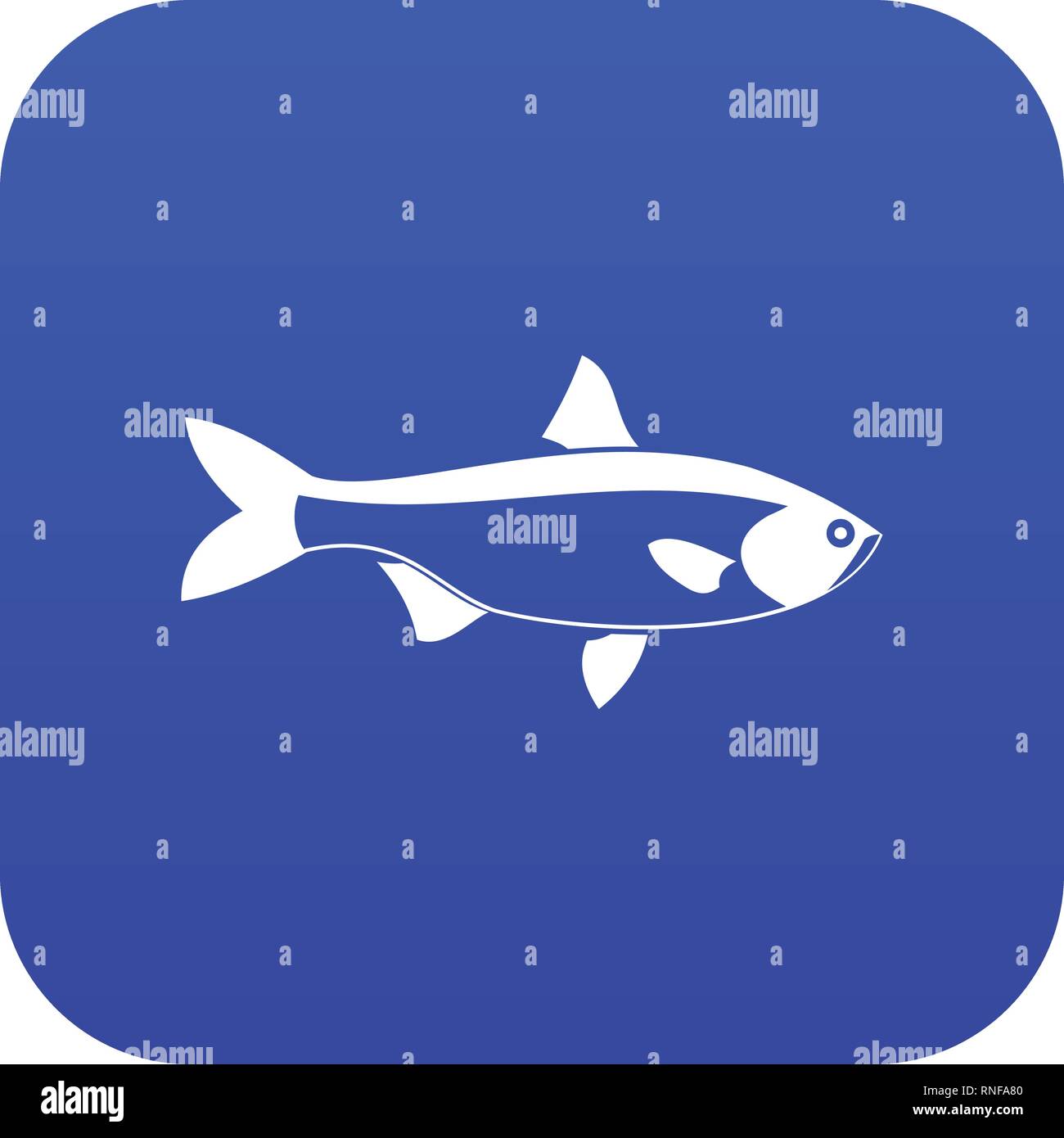 Fish icon digital blue Stock Vector Image & Art - Alamy