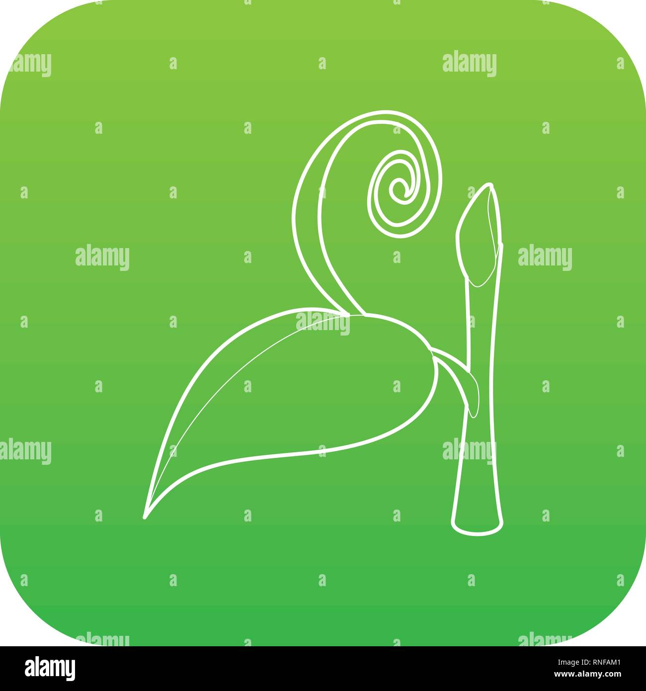 Little plant icon green vector Stock Vector Image & Art - Alamy