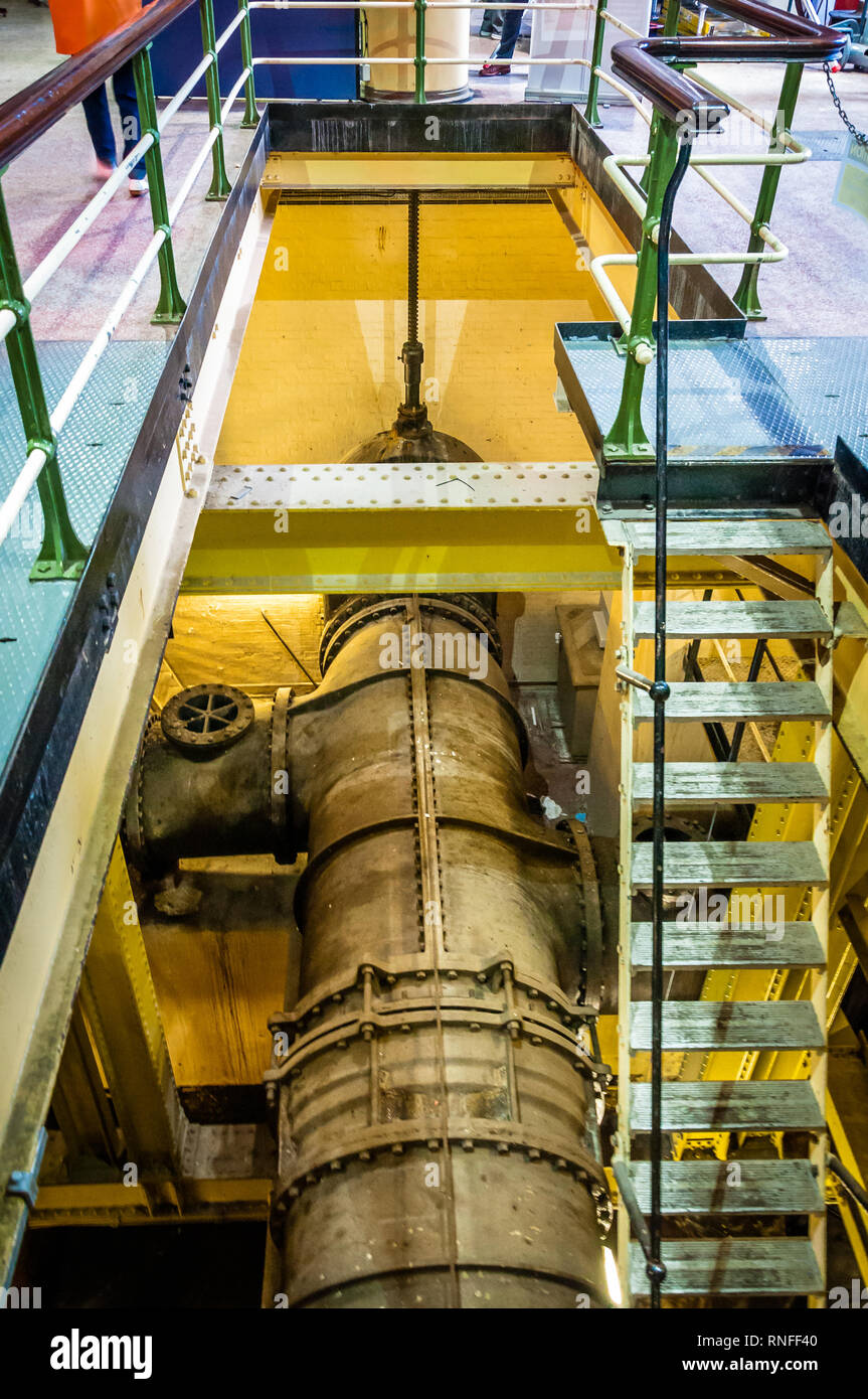 Huge sewage pipes, Abbey Mills sewage pumping station 1868 by