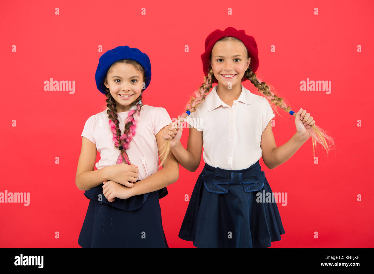 Cute And Stylish Little Kids Wearing Stylish French Berets