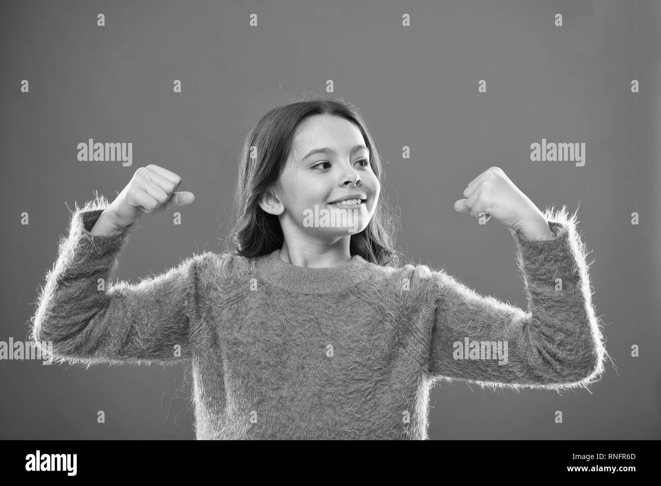 Golden rules for raising mentally strong kids. Child cute girl show ...