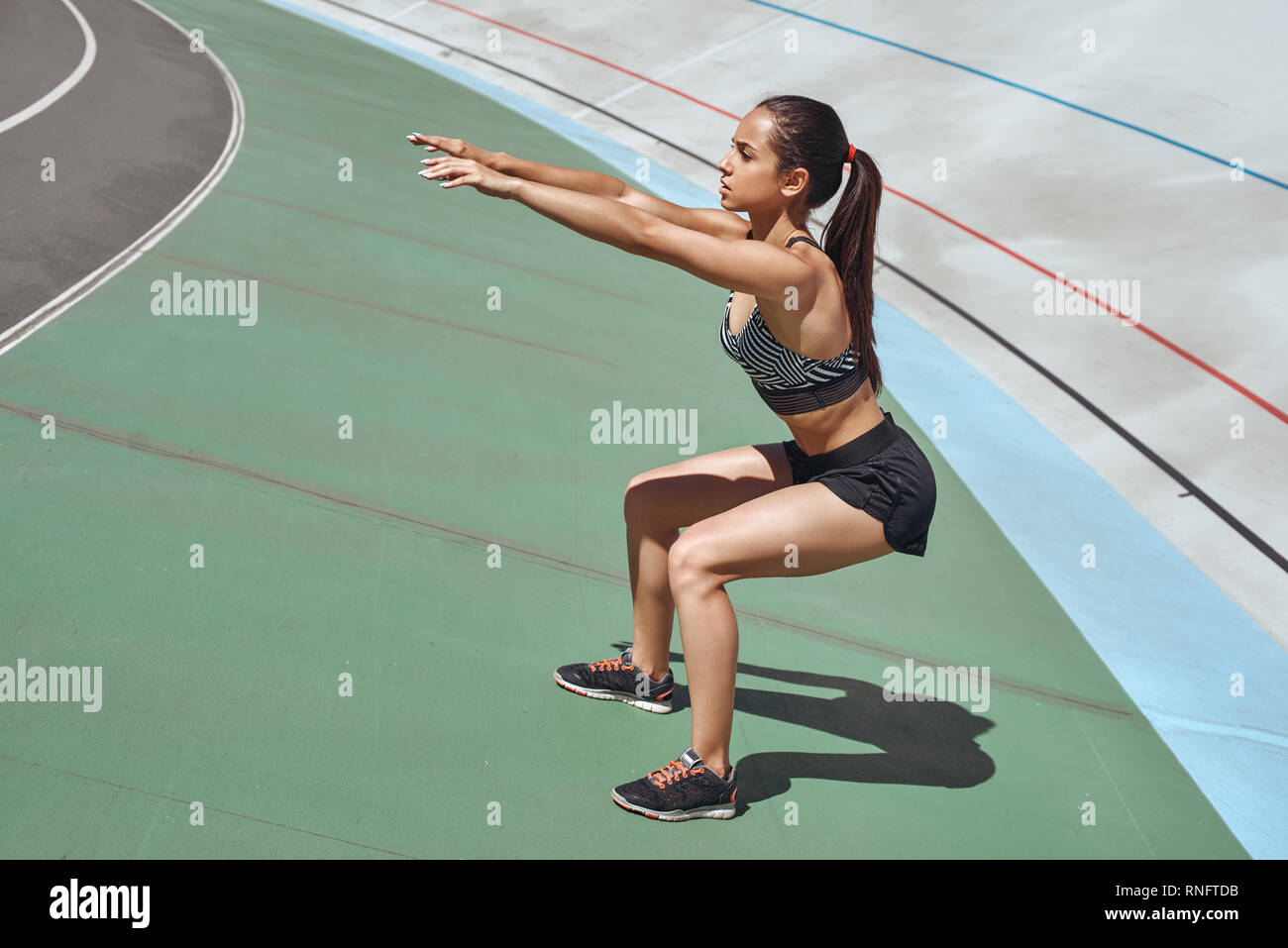 Female Track Athletes Bodies