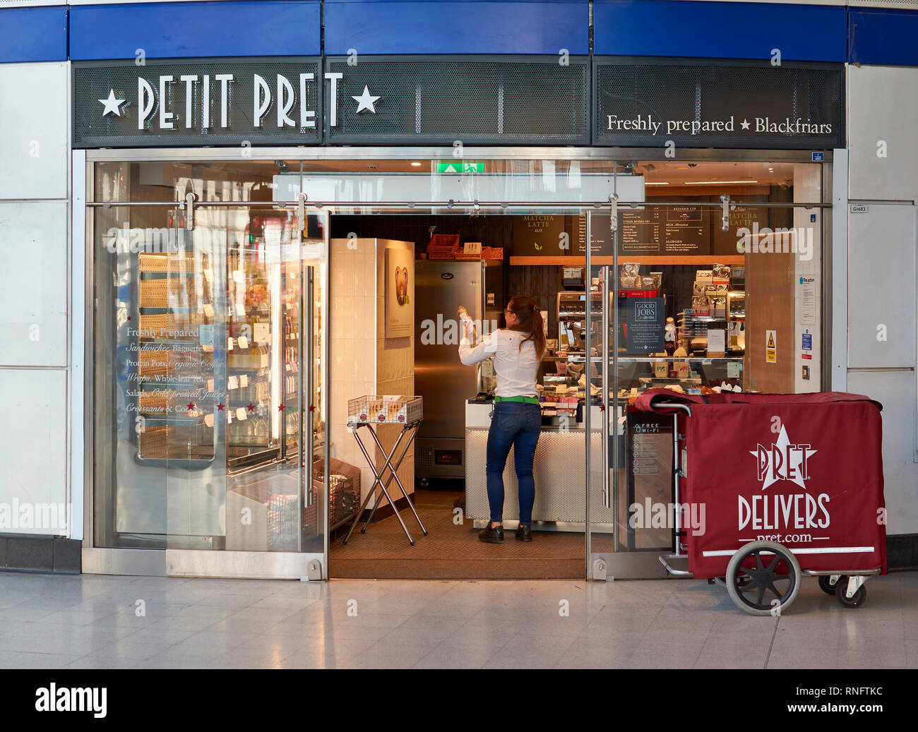 PETIT PRET TAKE AWAY AT BLACKFRIARS Stock Photo