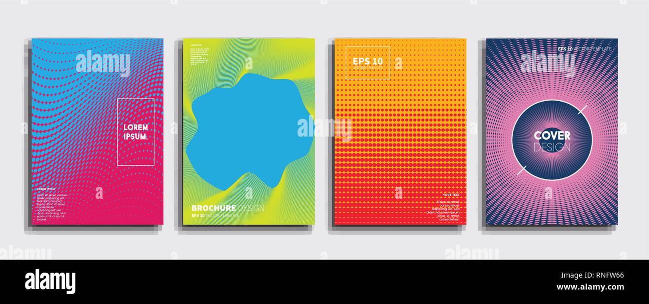 Minimal Vector cover designs. Future Poster template Stock Vector Image ...