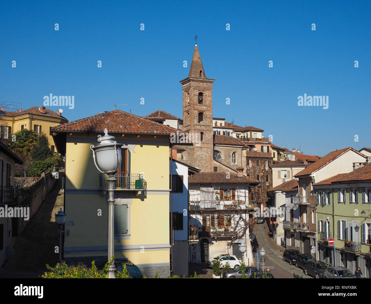 RIVOLI, ITALY - CIRCA FEBRUARY 2019: View of the old city centre Stock ...