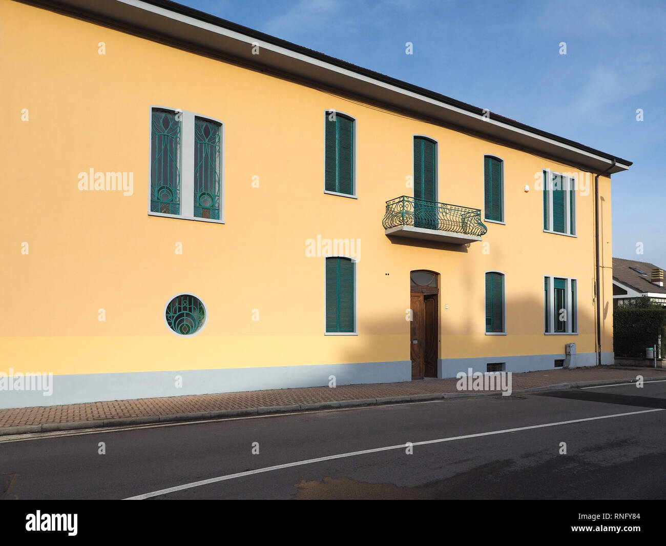 SETTIMO TORINESE, ITALY - CIRCA FEBRUARY 2019: Siva former paint factory where Primo Levi worked from 1948 to 1973 Stock Photo