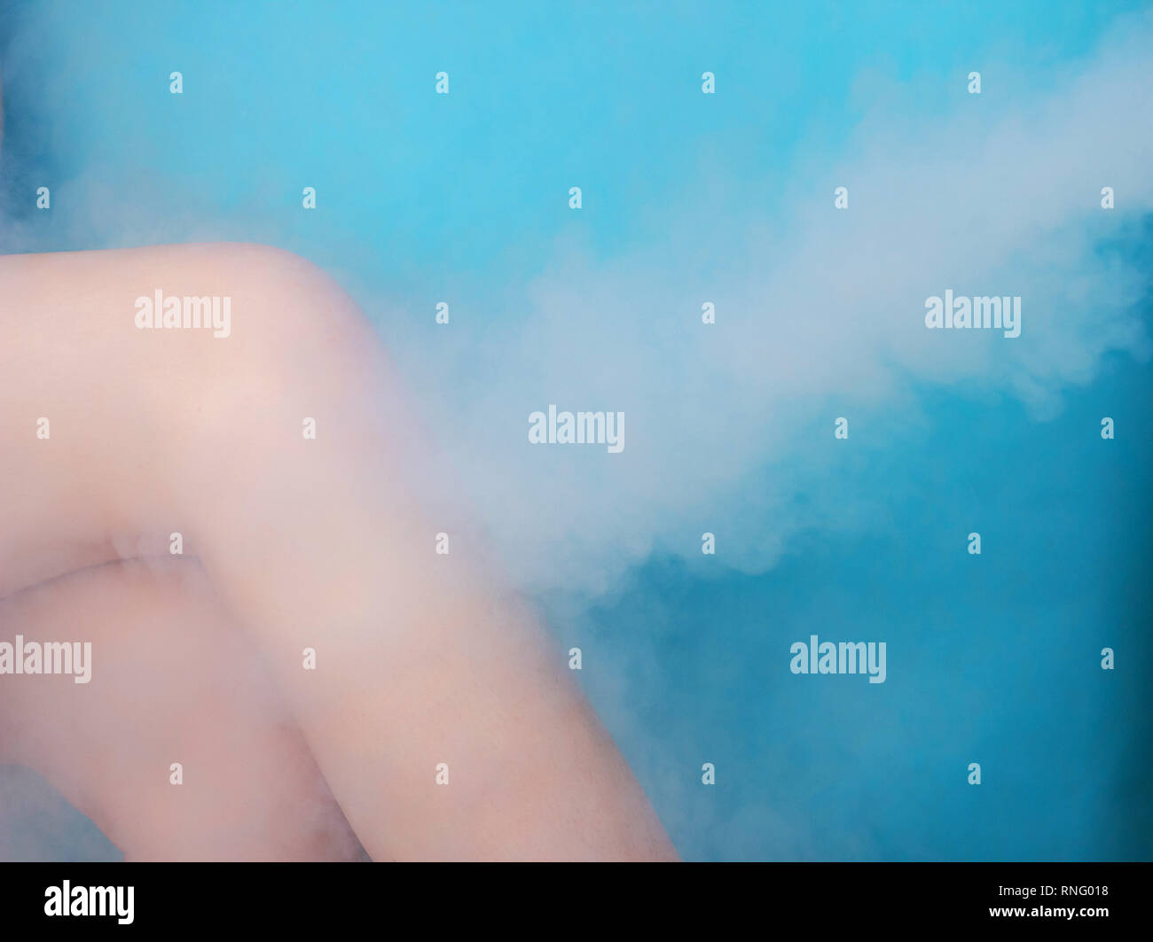 The method of treating skin on the feet with the help of cryotherapy