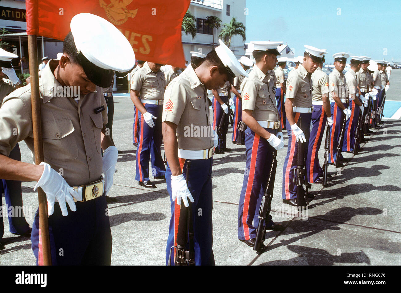 1980s marine corps honor guard hi-res stock photography and images - Alamy