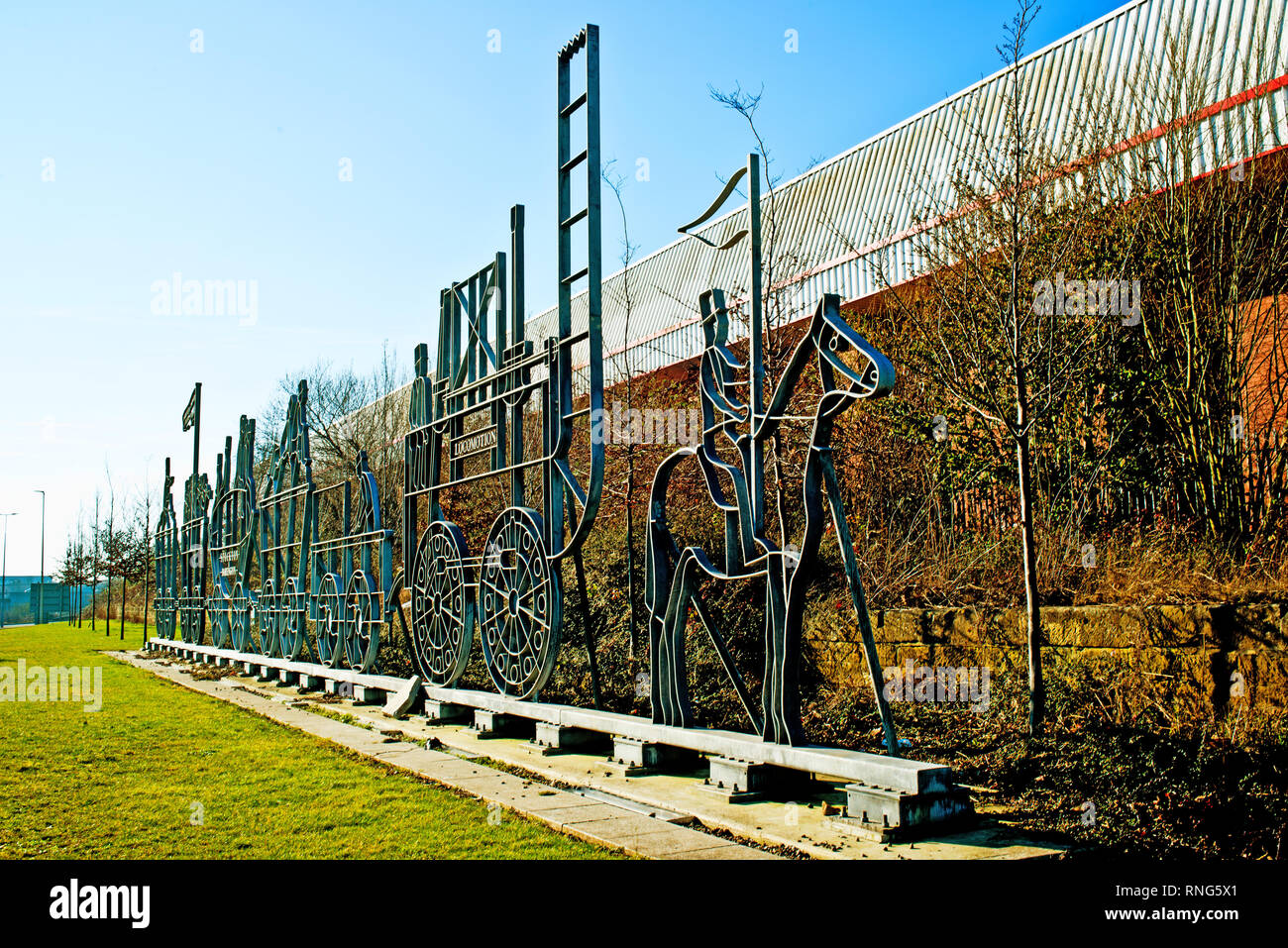 Stockton and Darlington Railway Sculpture, 1825 Way, Stockton on Tees