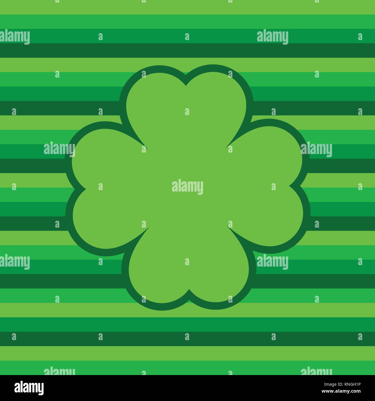 Green seamless pattern with clovers, shamrock leaves for St. Patrick's ...