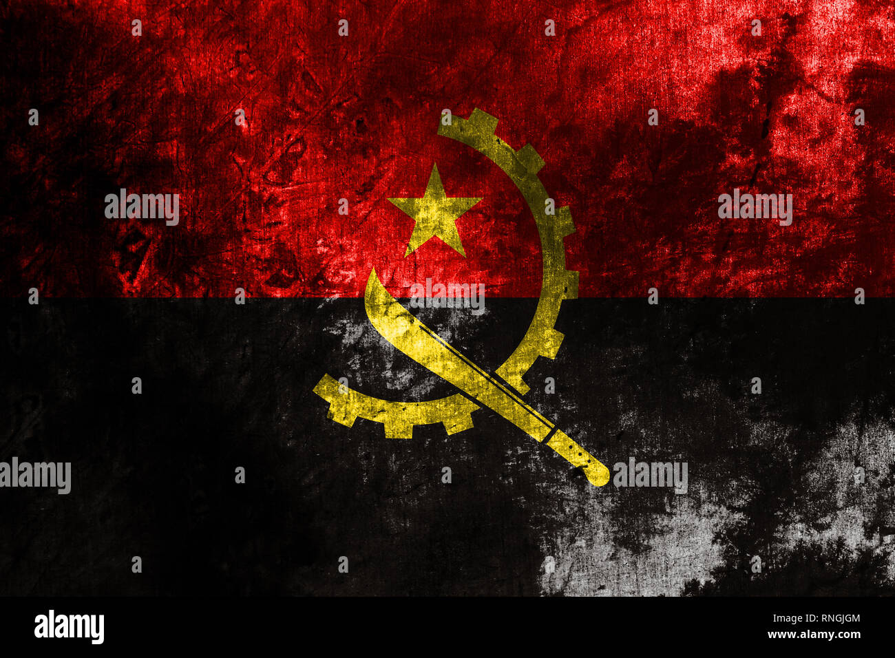 Old Angola grunge background flag Stock Photo - Alamy
