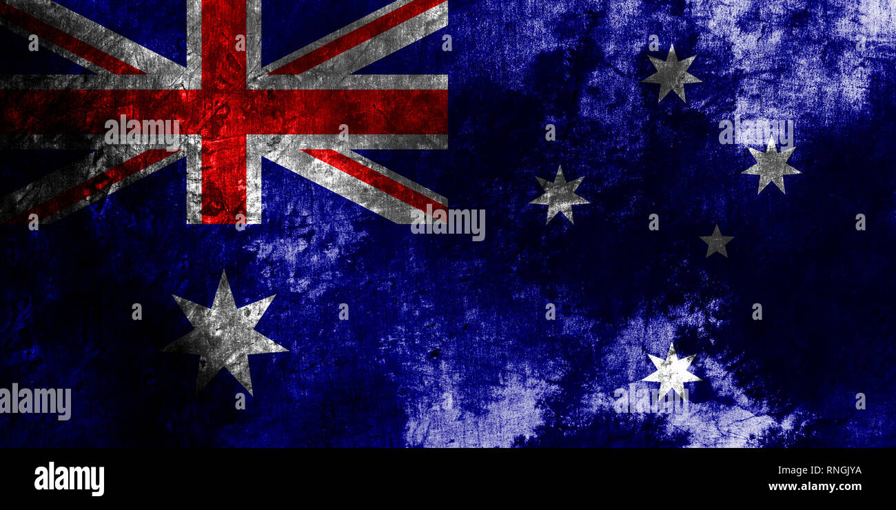 Old Australia grunge background flag Stock Photo - Alamy