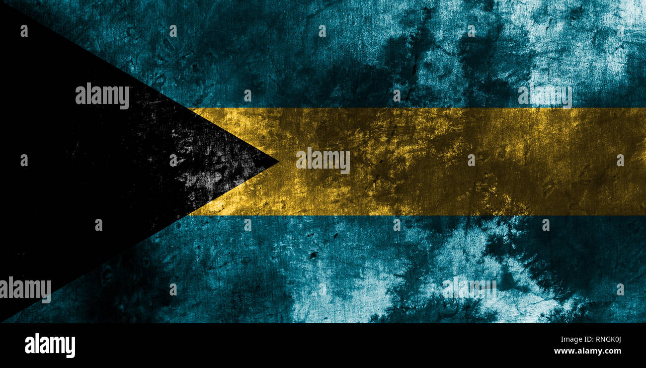 Old Bahamas grunge background flag Stock Photo - Alamy