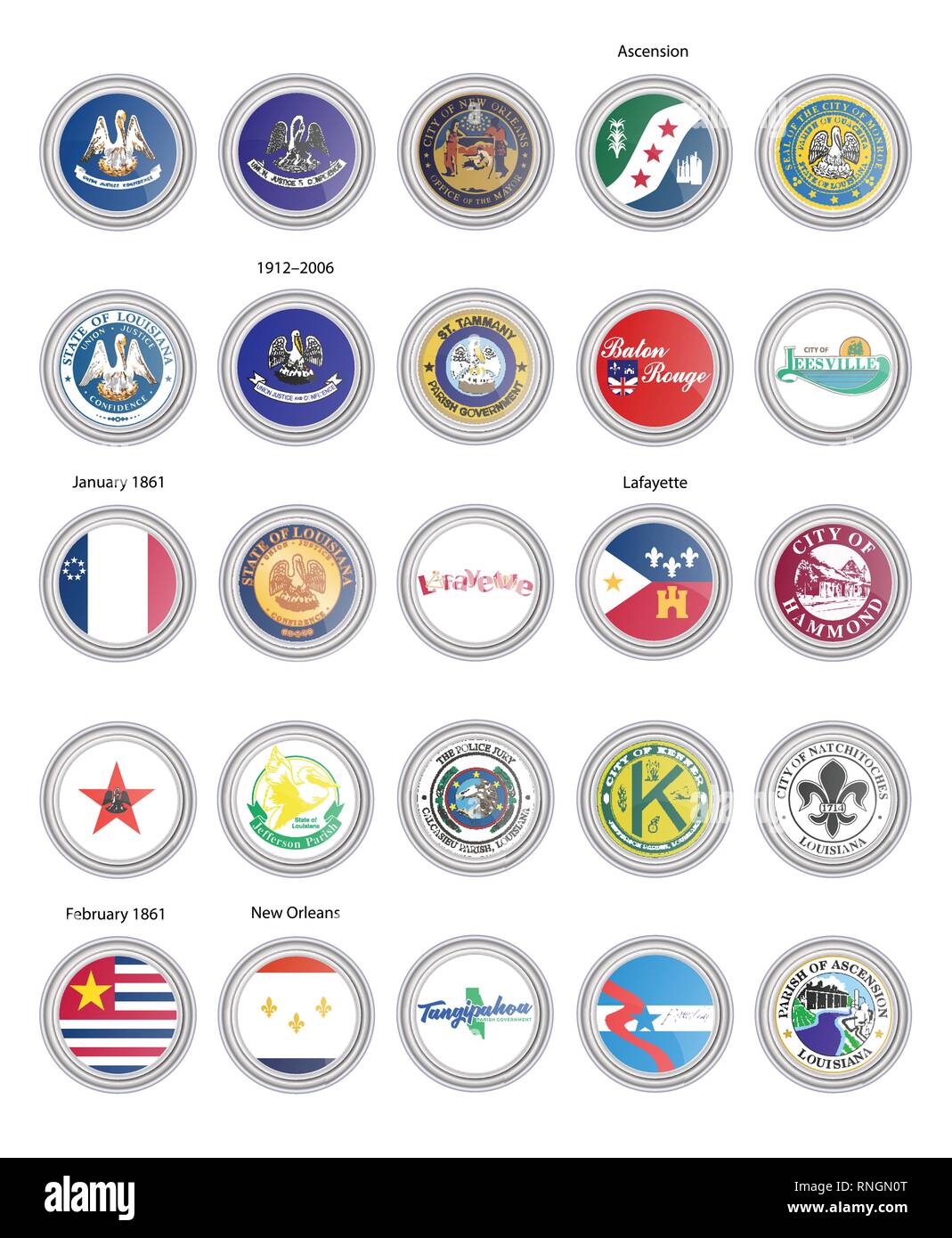 Louisiana State Badges