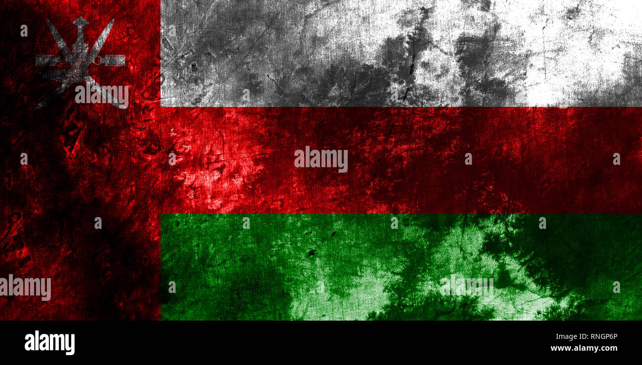 Old Oman grunge background flag Stock Photo - Alamy