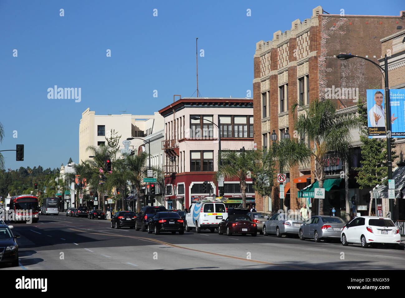 Old Town Pasadena California USA Stock Photo