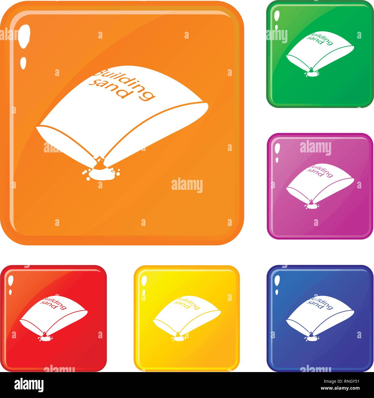 Bags of cement Stock Vector Images Alamy