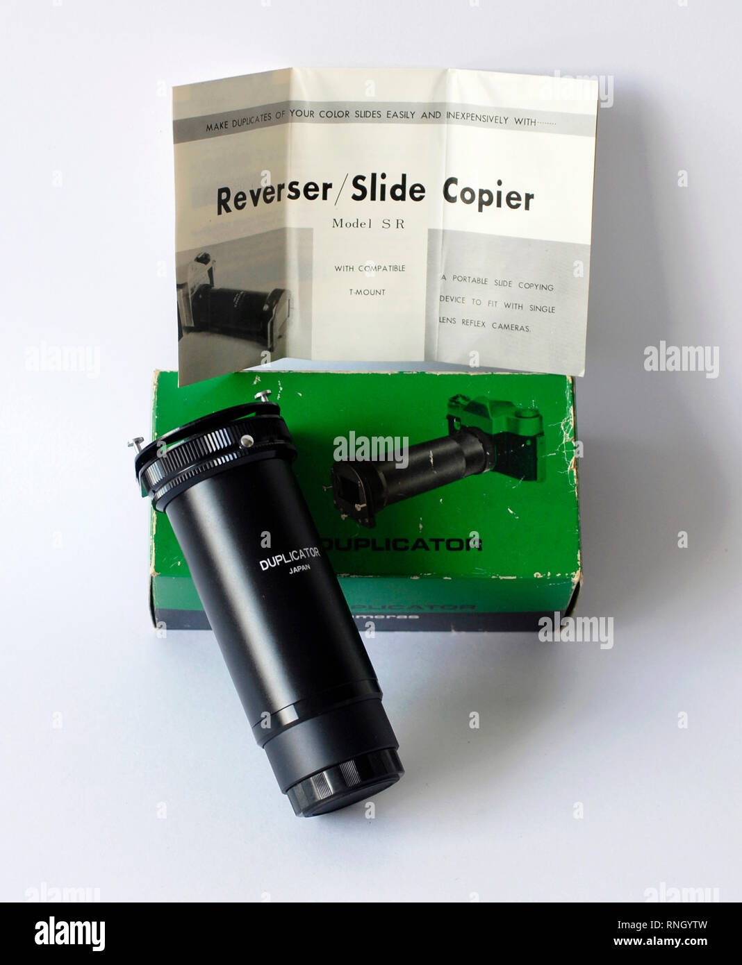 Slide duplicator for SLR cameras, Made in Japan. Slide duplicator