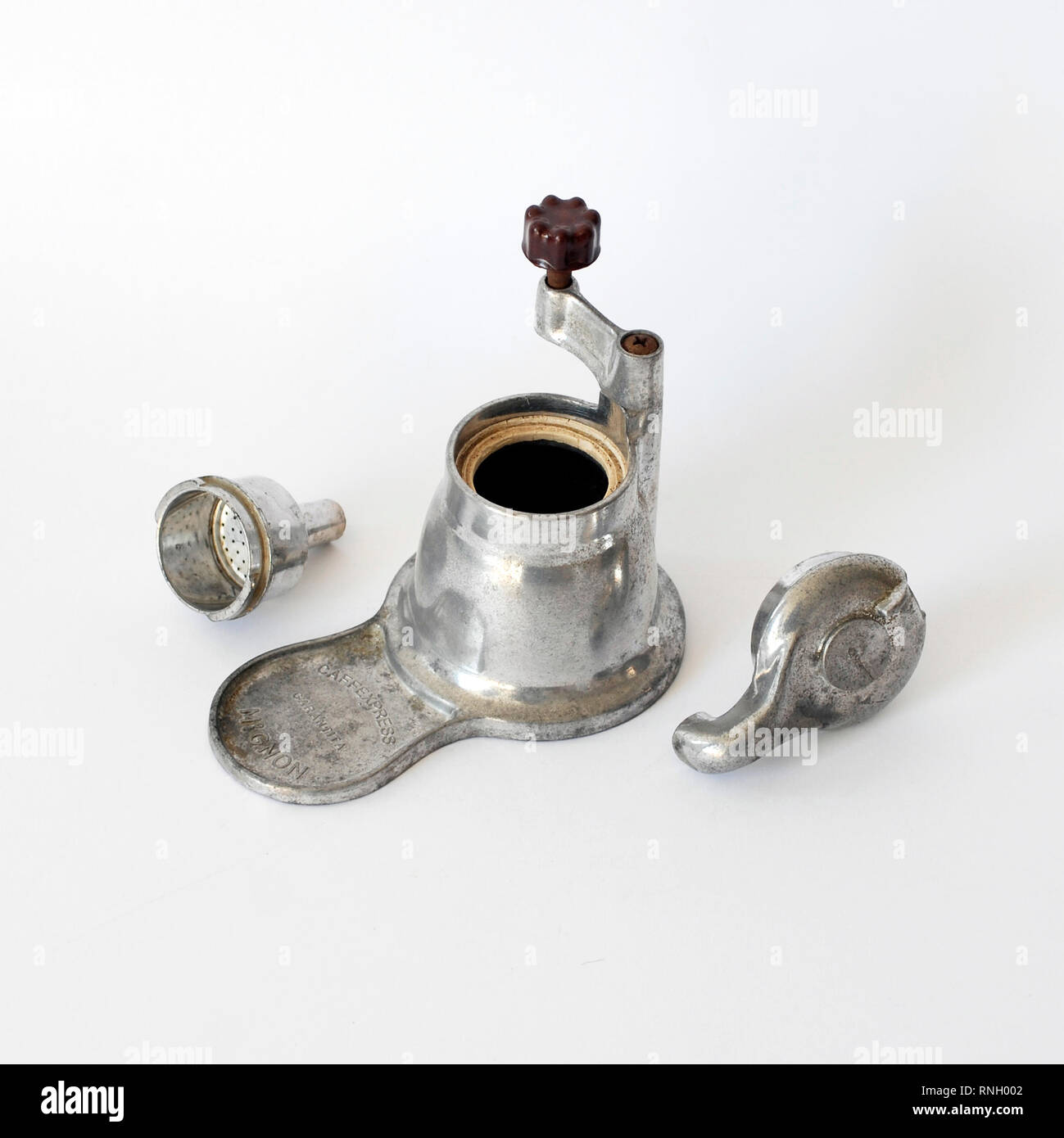 Vintage Italian coffee maker for one cup. Caffexpress mignon Brevetee