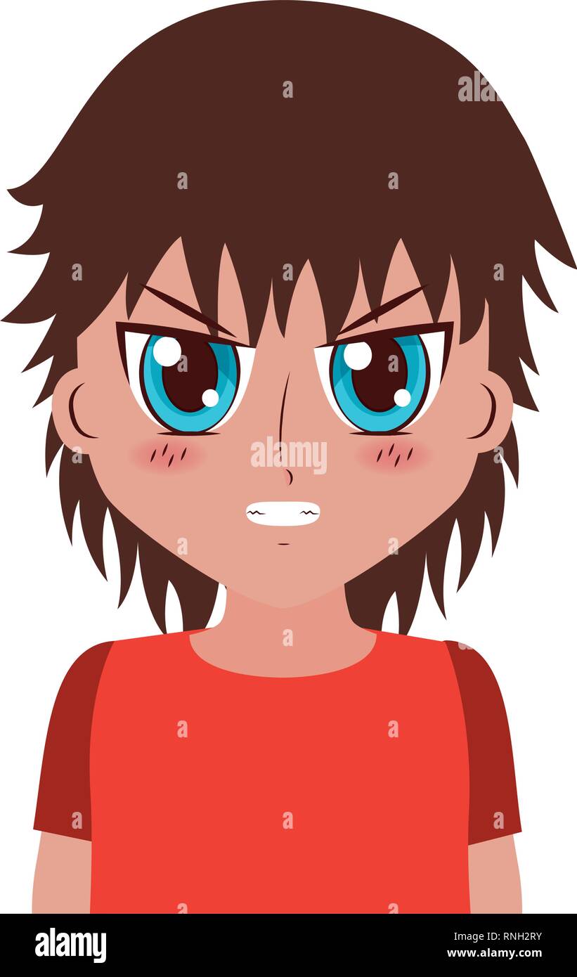 anime style boy icon Stock Vector Image & Art - Alamy