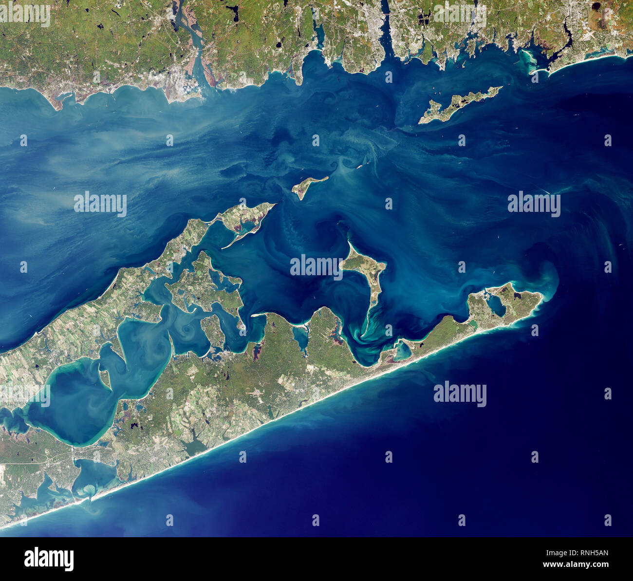 Long Island aerial view, New York USA Stock Photo Alamy