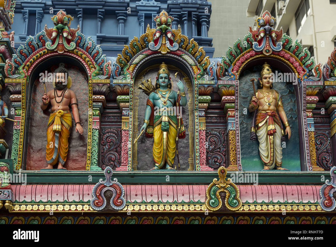 Hindu temple in SIngapore Stock Photo