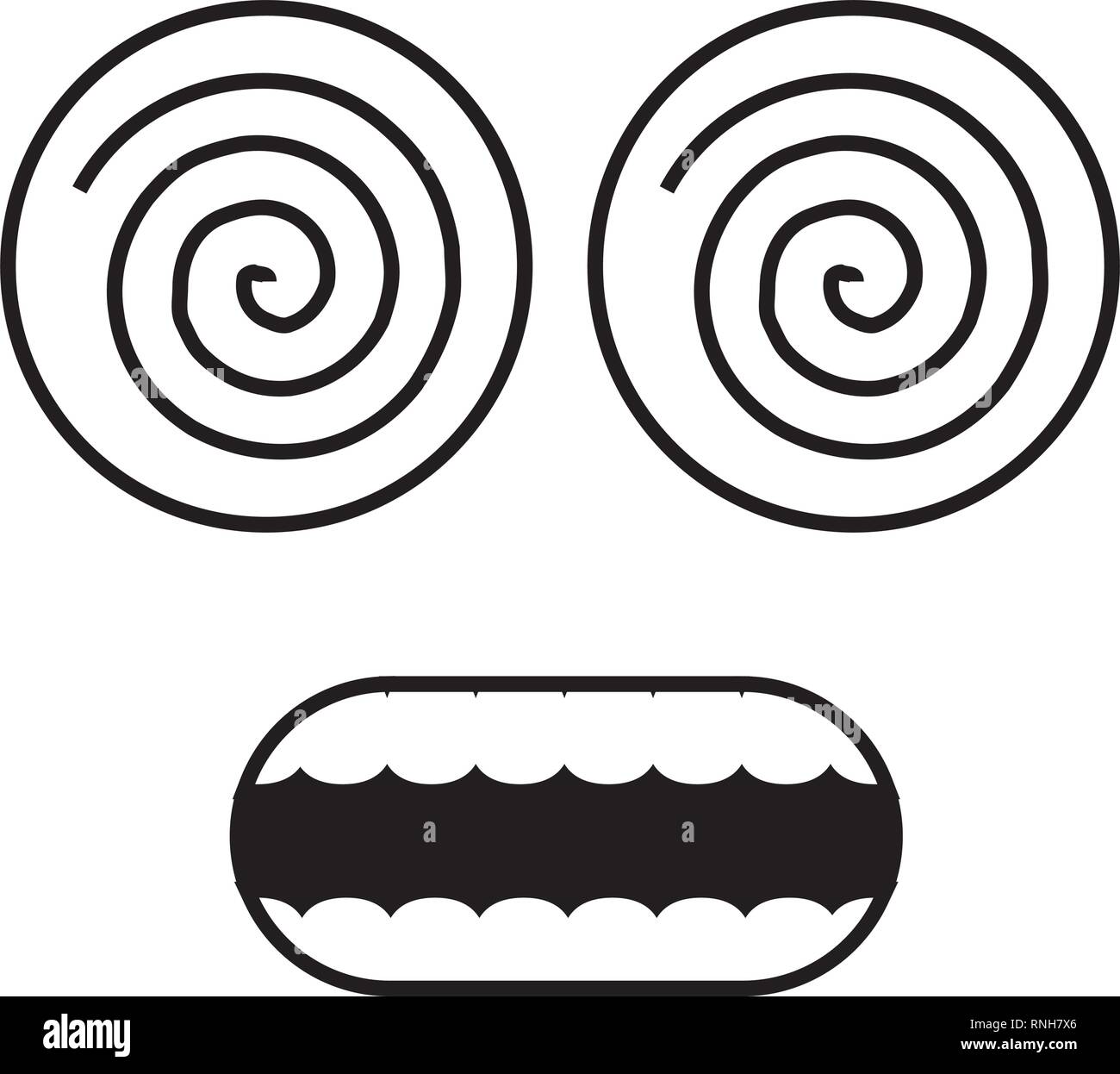funny face crazy eyes Stock Vector Image &amp; Art - Alamy