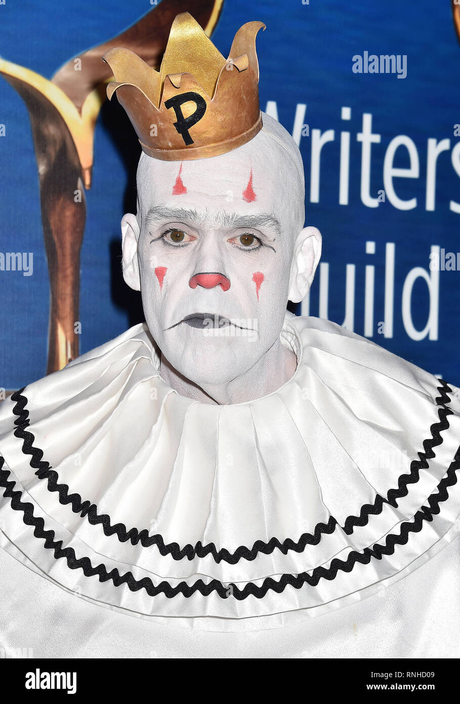 BEVERLY HILLS, CA - FEBRUARY 17: Puddles Pity Party attends the 2019 Writers Guild Awards L.A. Ceremony at The Beverly Hilton Hotel on February 17, 20 Stock Photo