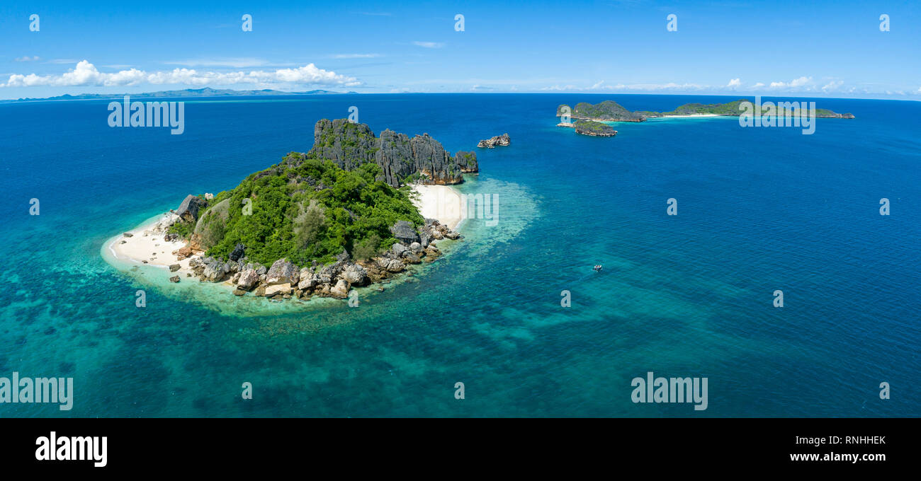 Islands in Nosy Hara National Park, Madagascar Stock Photo