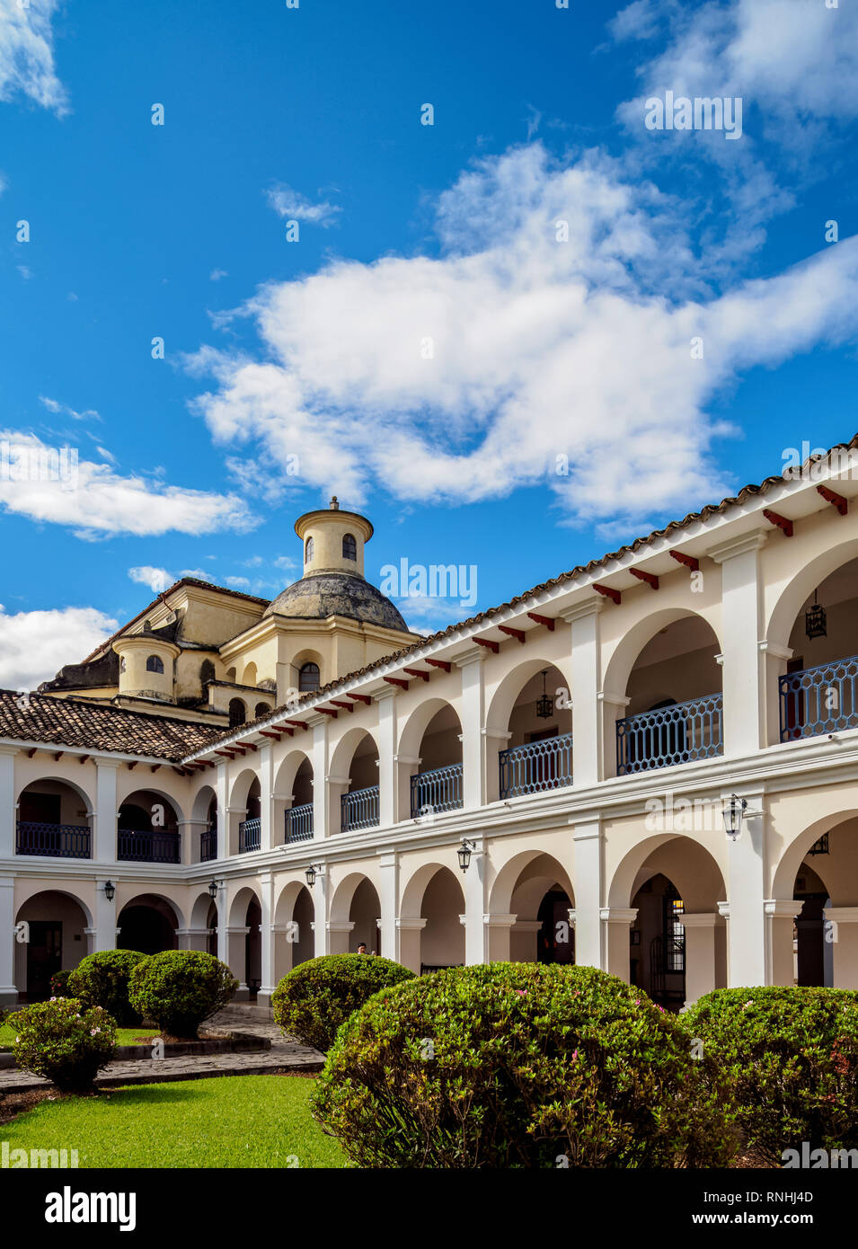 Hotel Dann Monasterio, former Saint Francis Monastery, Popayan, Cauca Department, Colombia Stock Photo