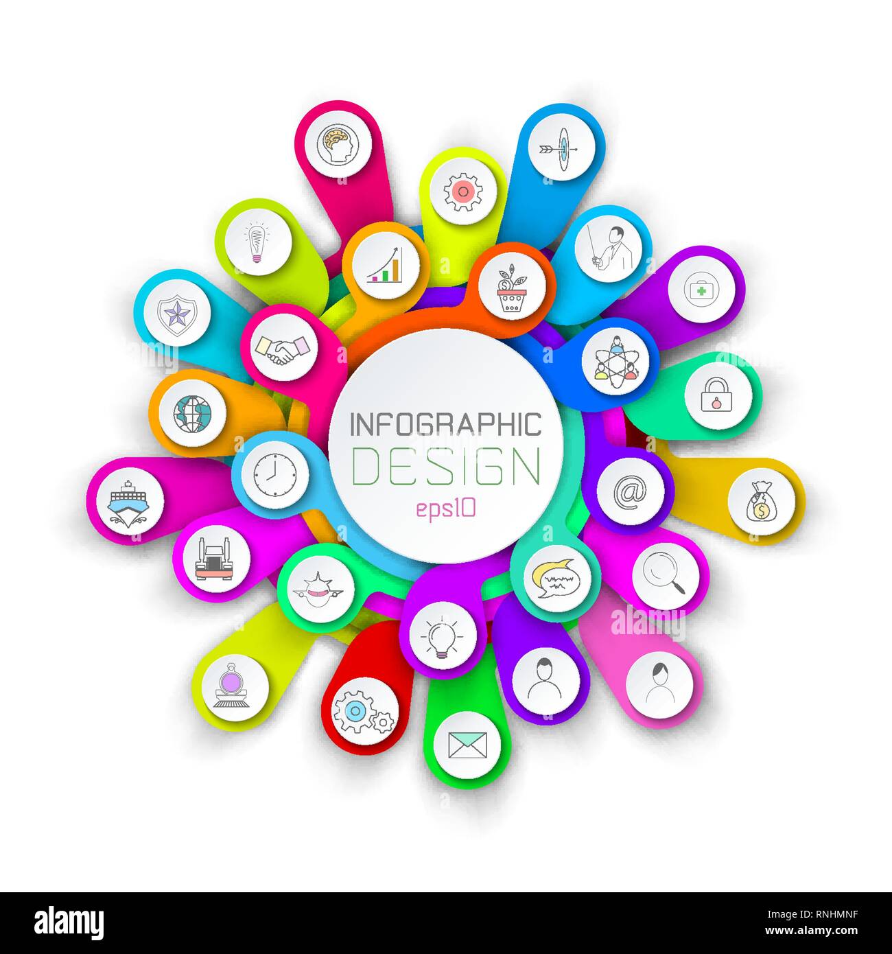 Abstract infographics number options template Stock Vector Image & Art ...