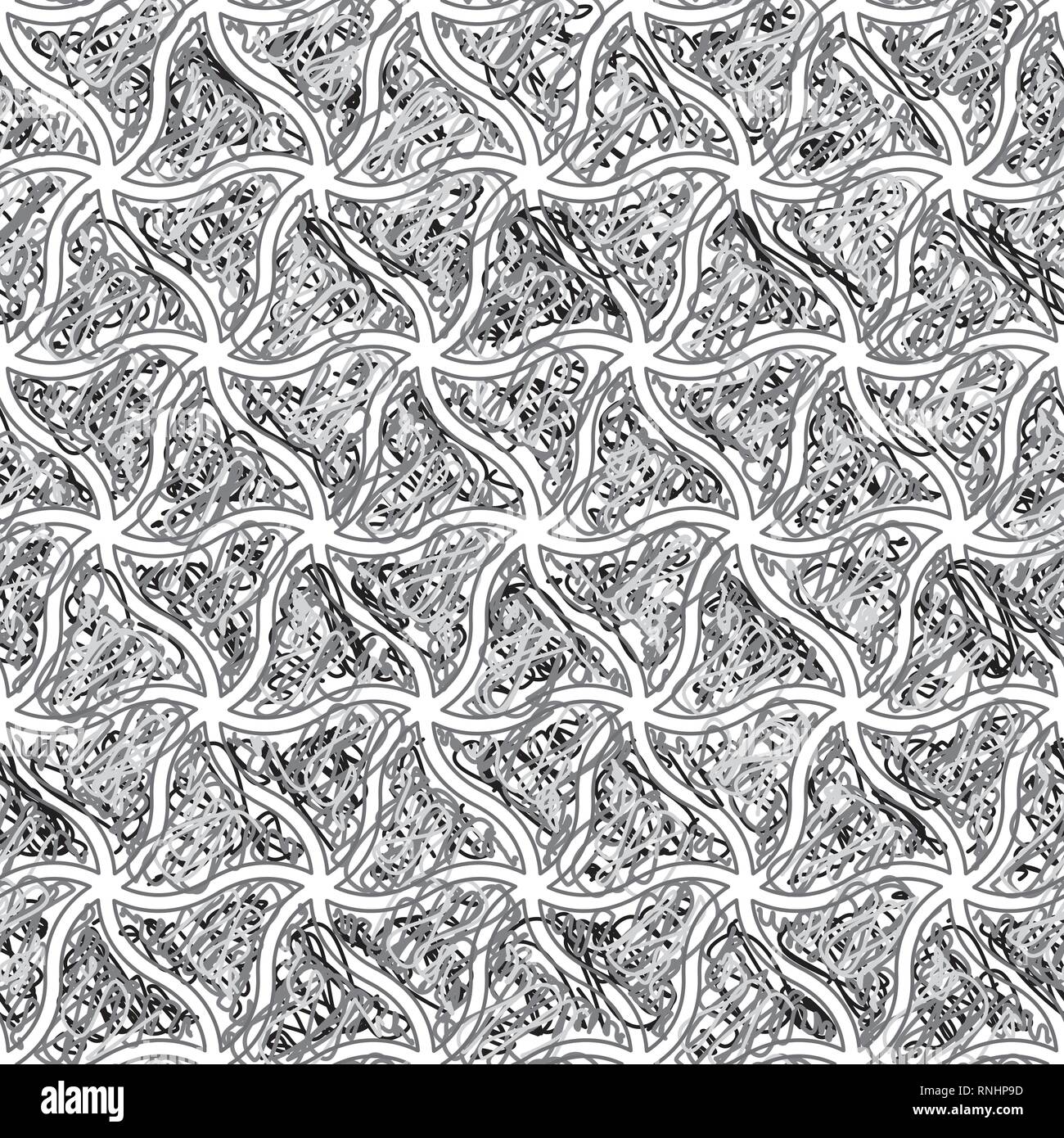 Vector geometric seamless patterns set, black and white texture Stock ...