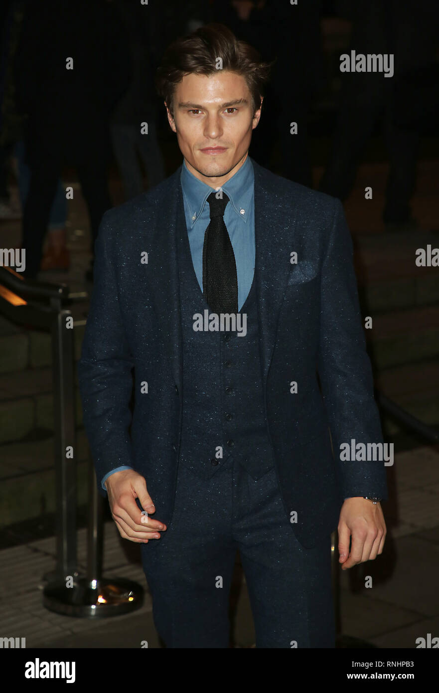 Oliver Cheshire attends the Fabulous Fund Fair as part of London Fashion Week event. Stock Photo