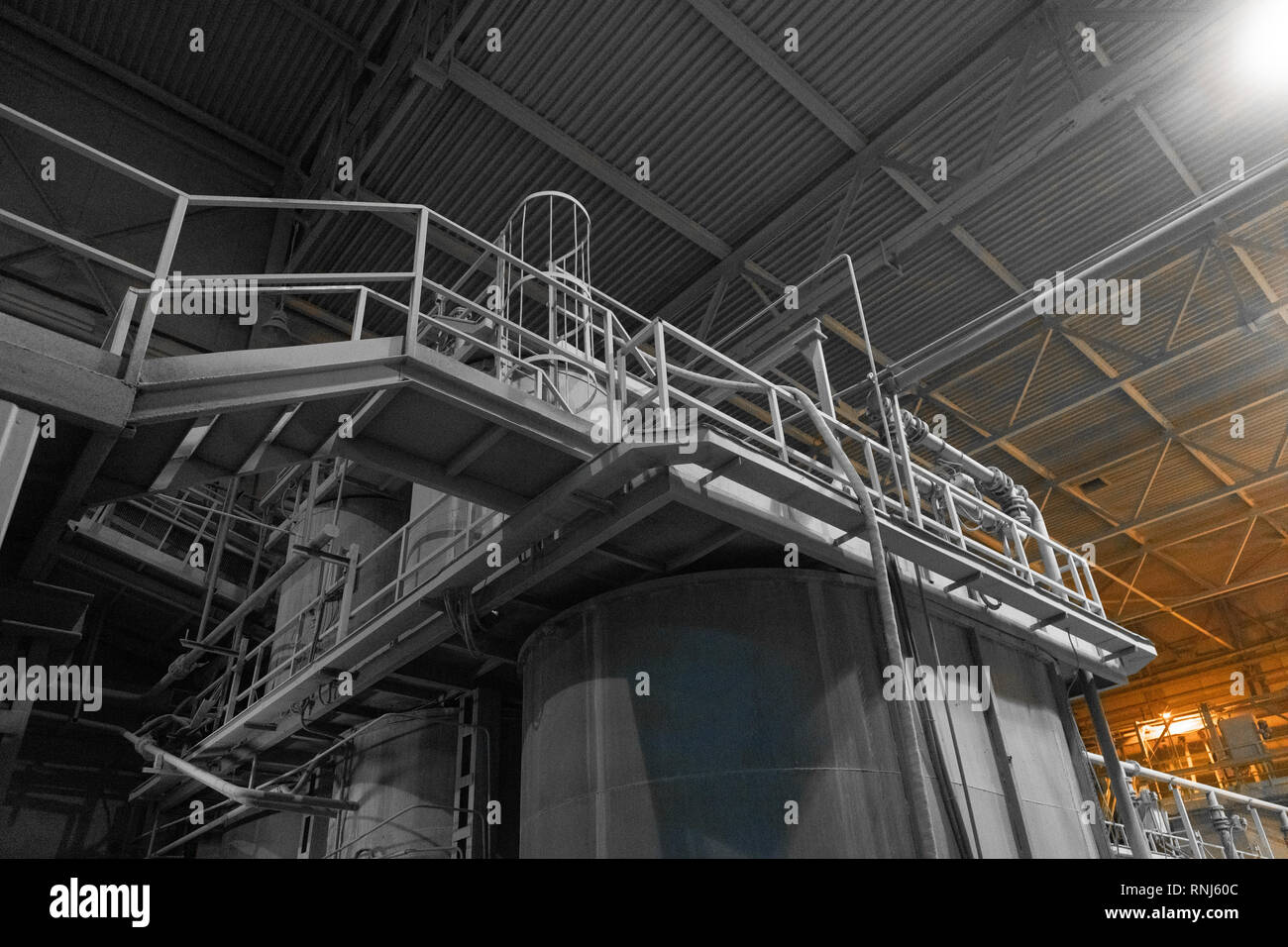 cement plant inside view Stock Photo
