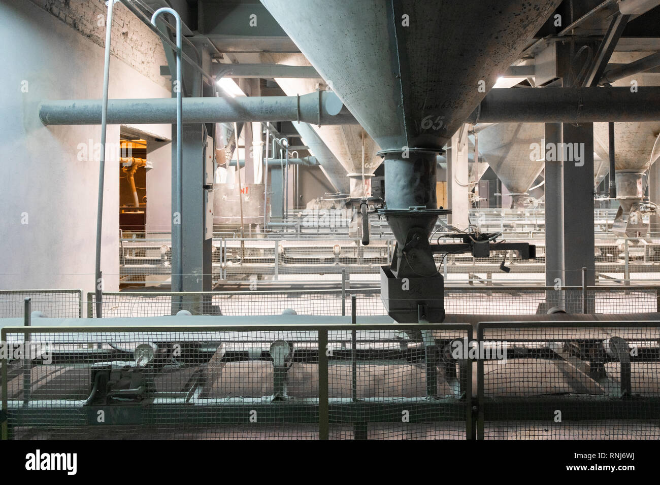 cement plant inside view Stock Photo