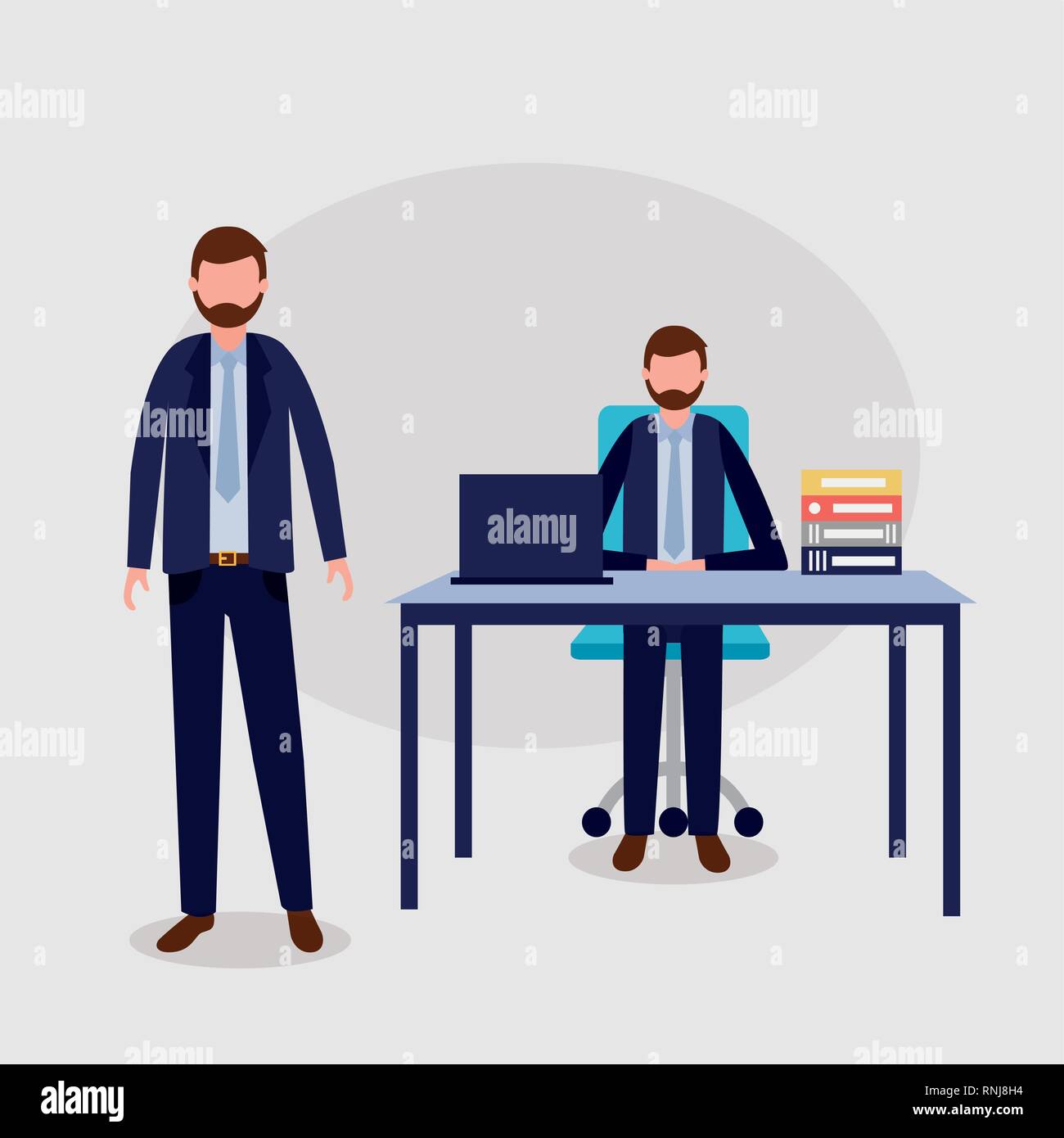 business people office Stock Vector Image & Art - Alamy