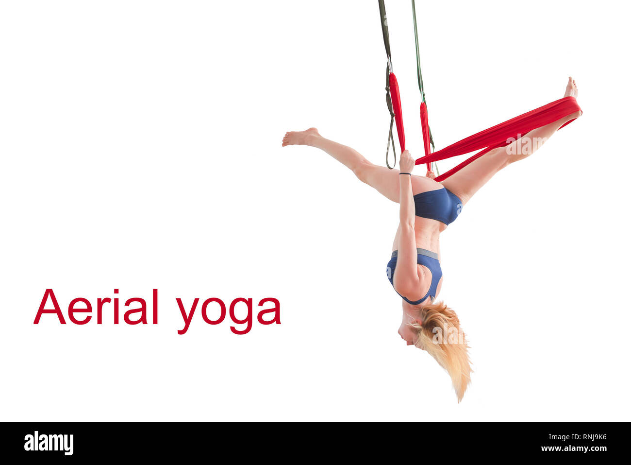 Aerial yoga swing hi-res stock photography and images - Alamy