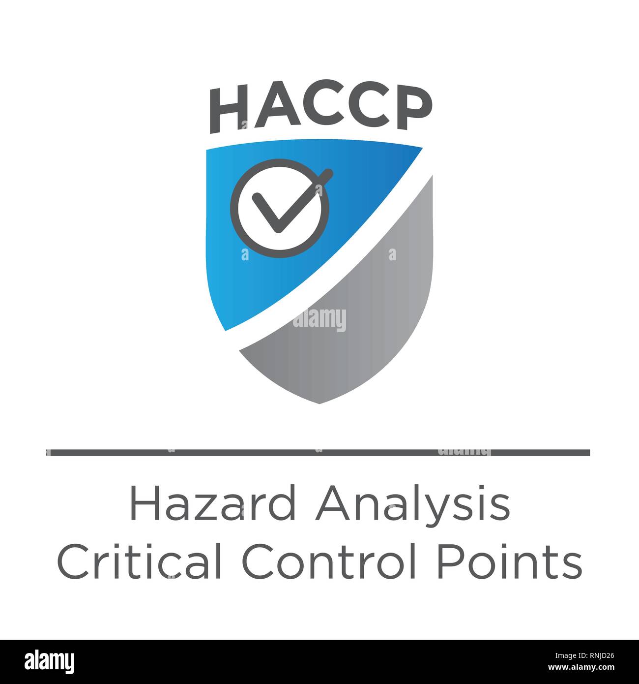 HACCP | Hazard Analysis Critical Control Points icon with award or ...