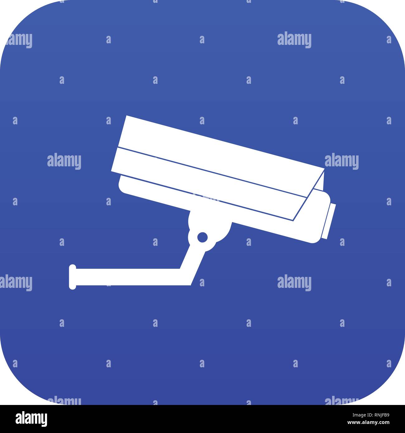 Surveillance camera icon digital blue Stock Vector