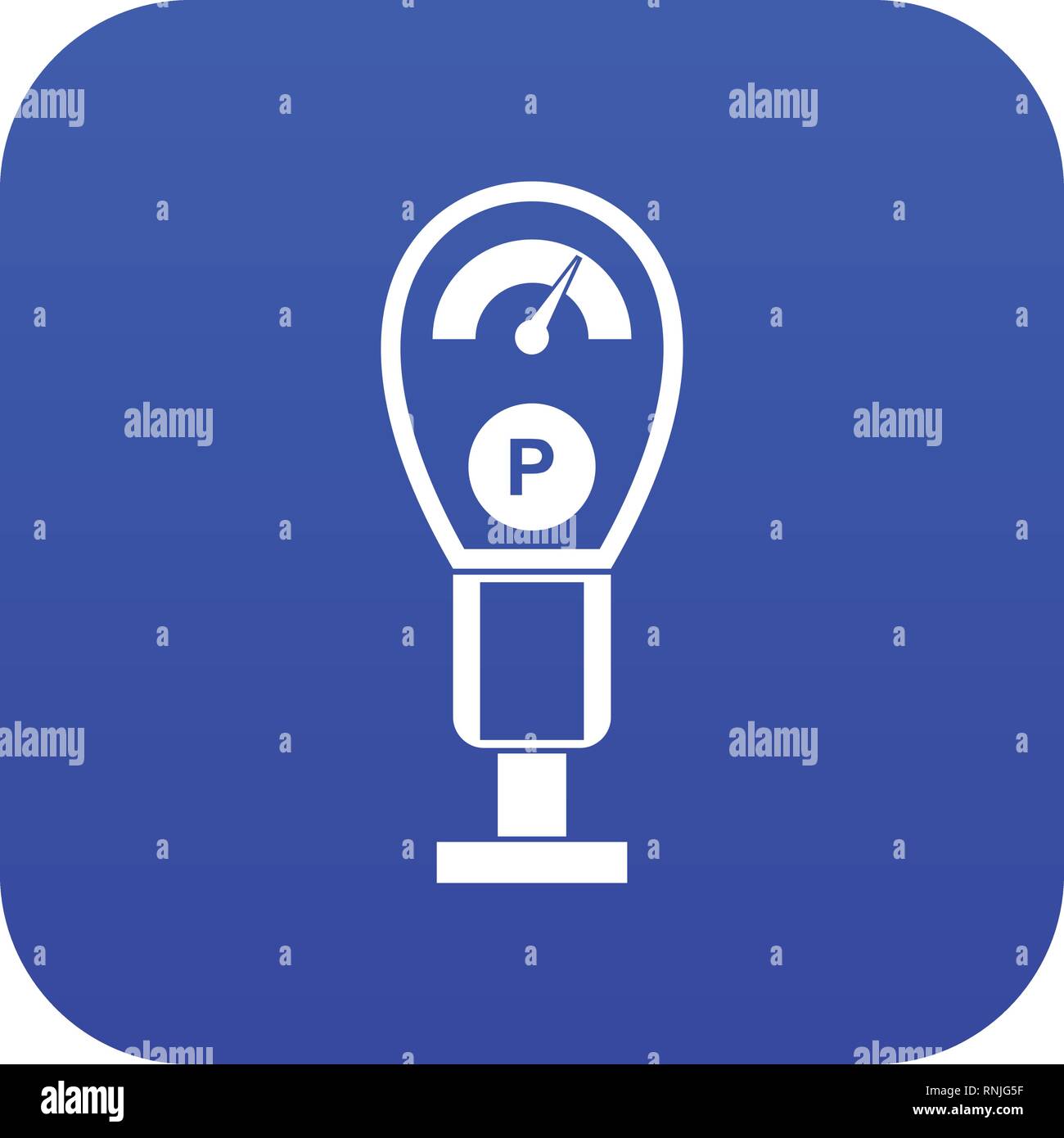 Parking meters icon digital blue Stock Vector