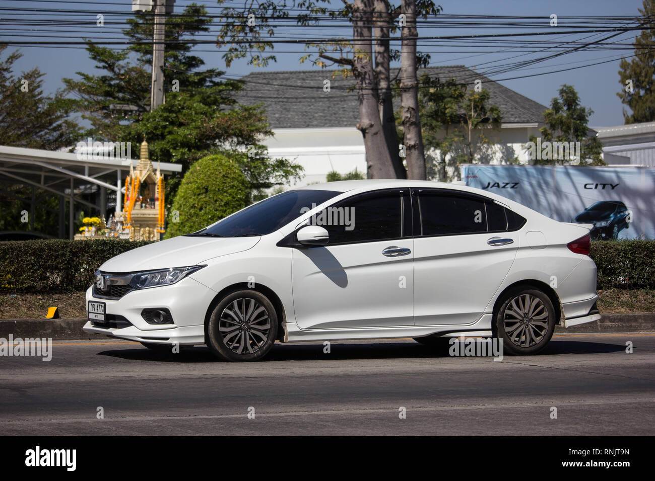 Chiangmai Thailand February 4 2019 Private Honda City Compact Car Produced By The Japanese Manufacturer Honda Photo At Road No 121 About 8 Km Stock Photo Alamy