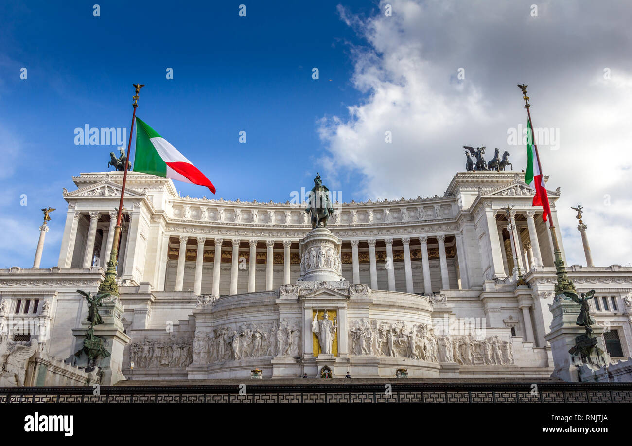 Monument of Victor Emmanuel, Rome, Italy Stock Photo - Alamy