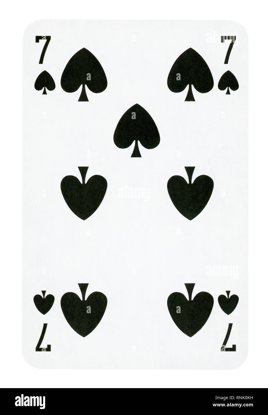 seven-of-spades-playing-card-isolated-on-white-clipping-path