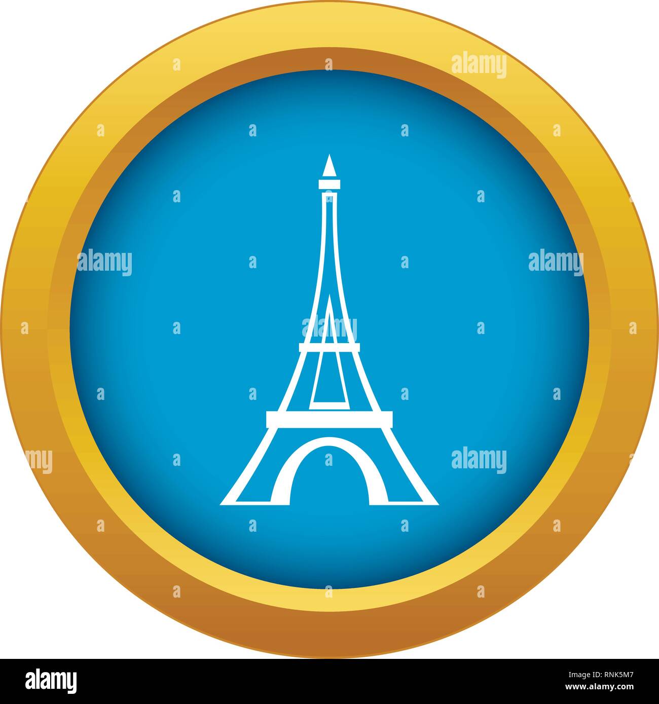 Eiffel tower icon blue vector isolated Stock Vector Image & Art - Alamy