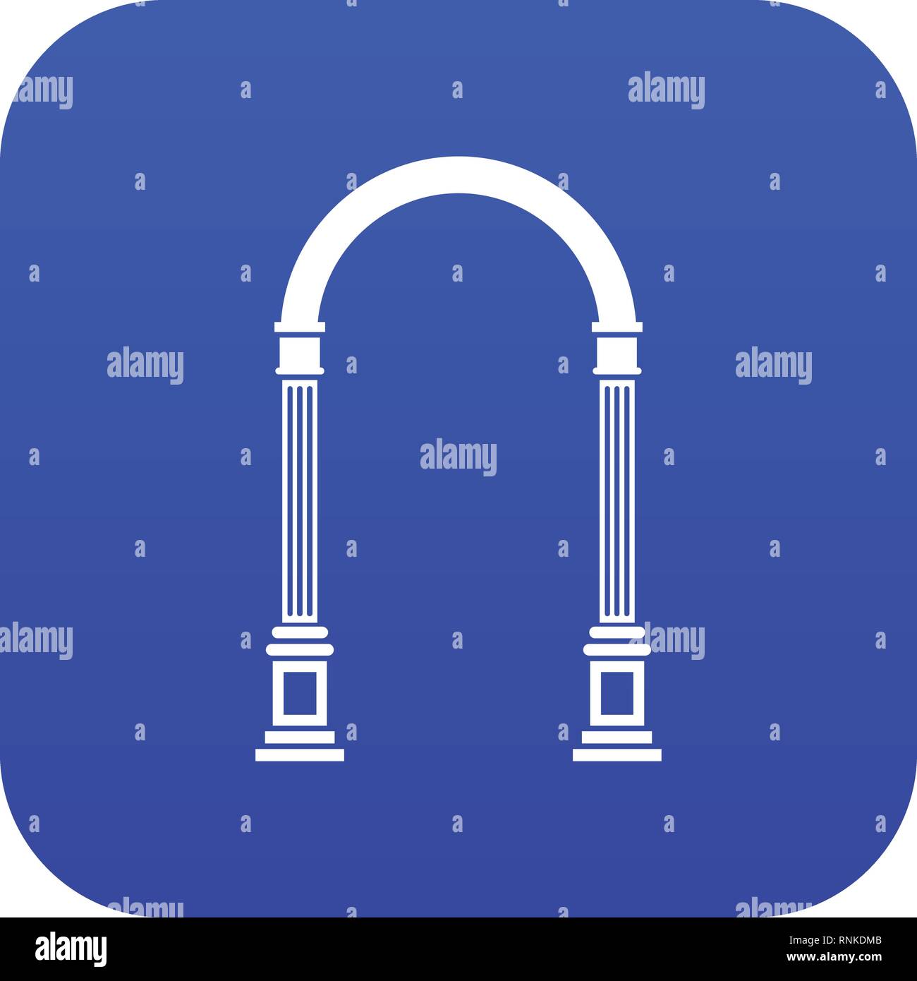 Arch icon digital blue Stock Vector Image & Art - Alamy