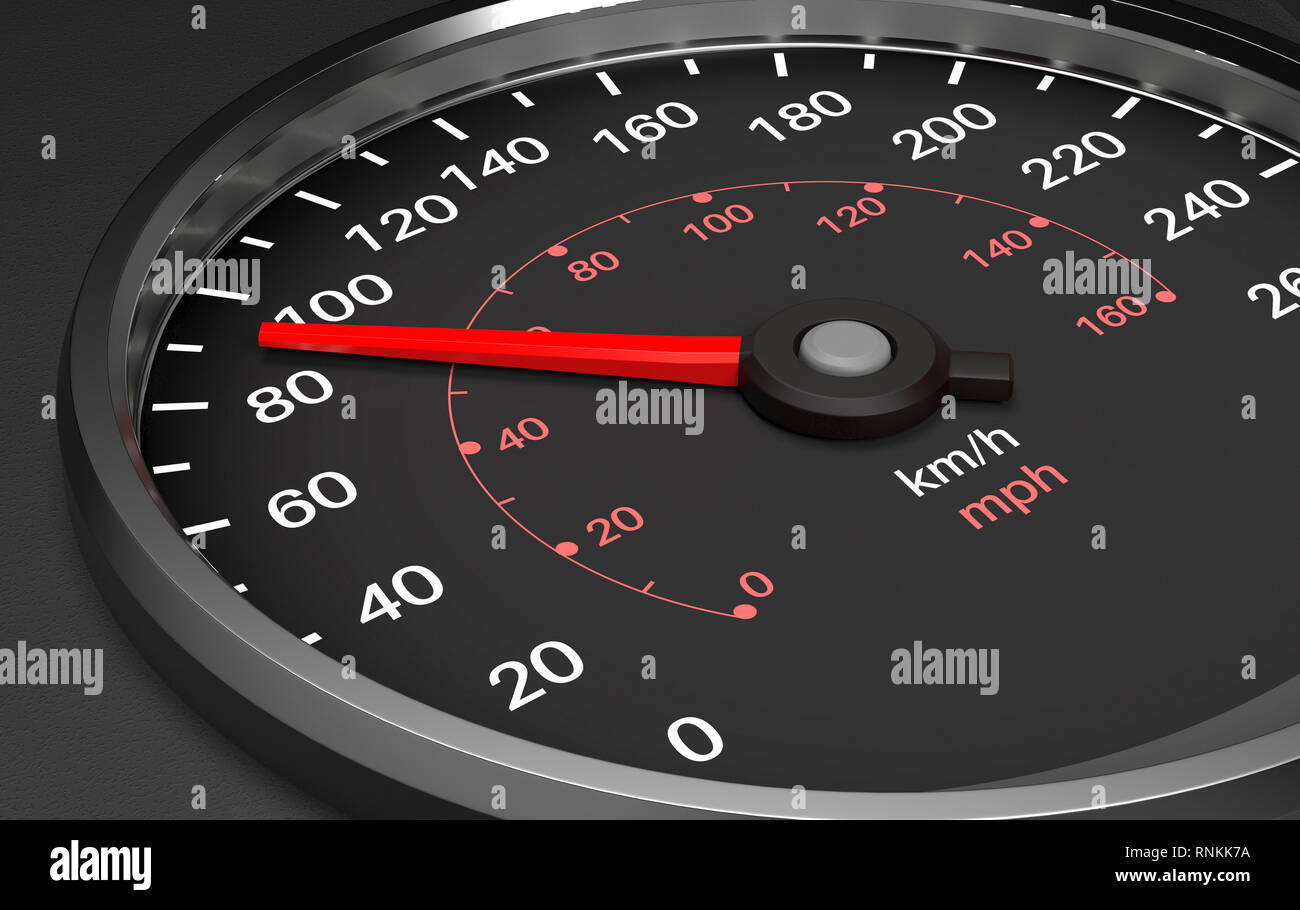 Speedometer. 3d render illustration Stock Photo